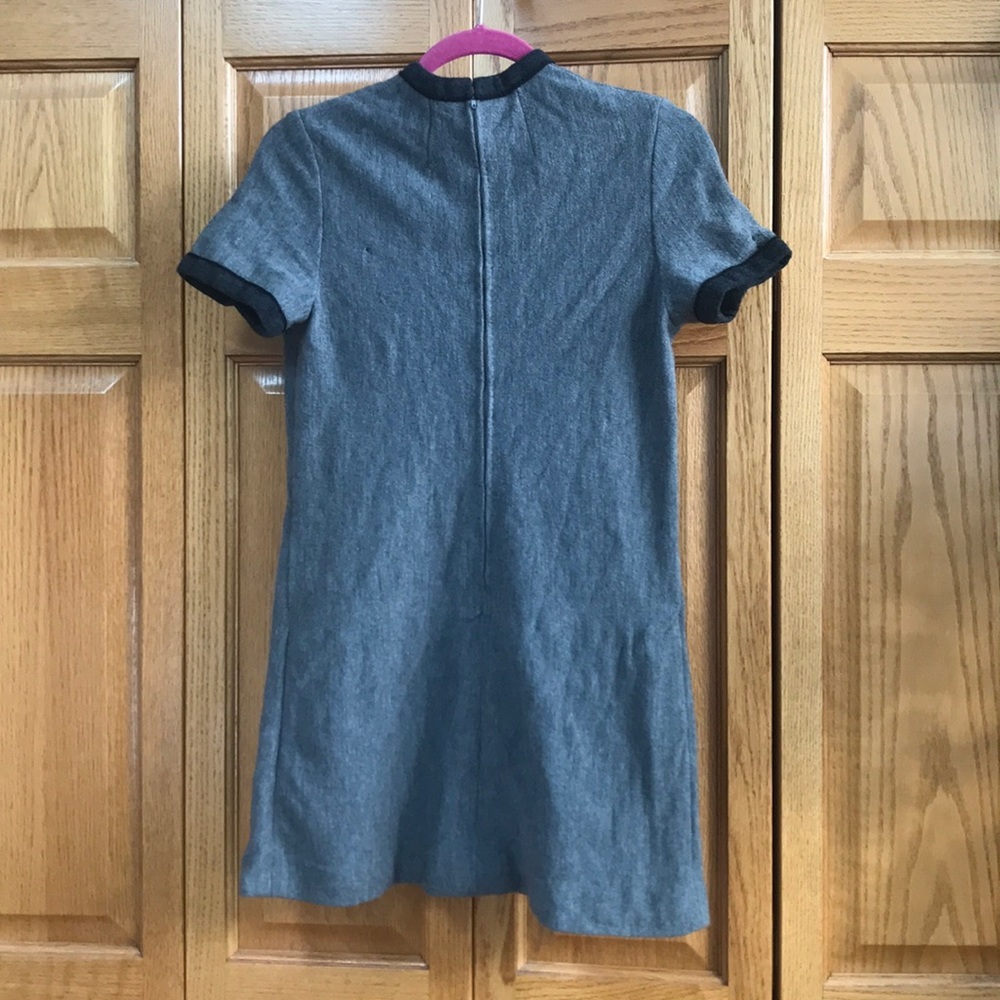 Vintage wool mini dress with appliqué. Sz Xs/s - Picture 5 of 13